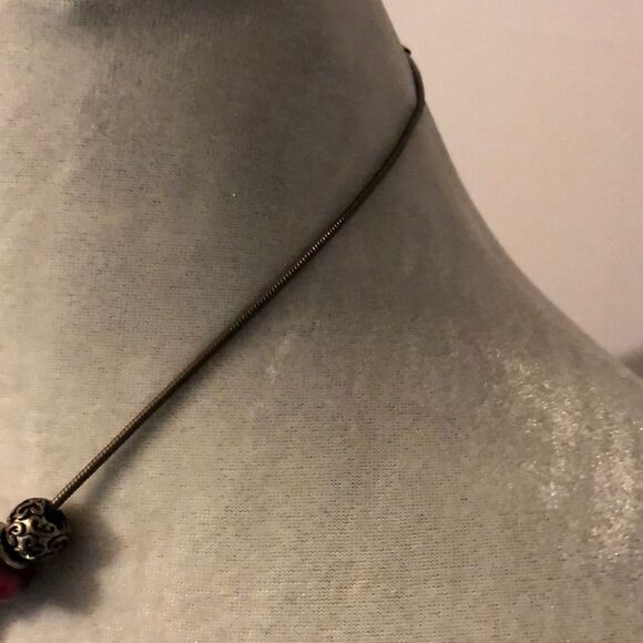 Handmade Pink Beads Necklace - Picture 5 of 8